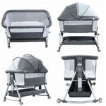 Baby Co-sleeper Bed/Crib/Cot/next To Me Bed- Grey