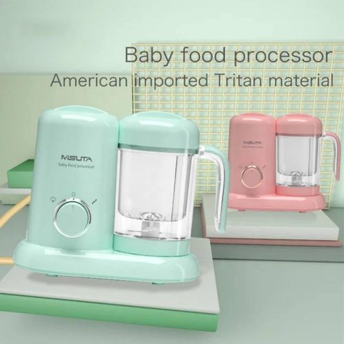 4 in 1 Multifunctional Baby Food Blender 500ml Baby Food Blender Electric Steamer Sustenance Supplement Cooking Mixing Mini Foods Grinder Cooking
